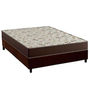 Conjunto Box Casal: Colchão Espuma Ortobom D33 Physical Hiper Resistente 20 + Base CRC Suede Brown(138x188)