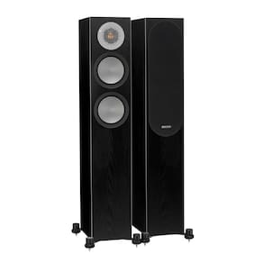 Monitor Audio Silver 200 - Par de caixas acústicas Torre para Home Theater Preto