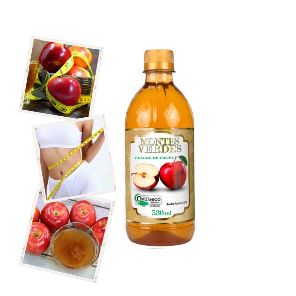 Vinagre De Maçã Orgânico 5% de Acidez - Montes Verdes (Garrafa Pet) 530ML