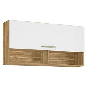 Armário Aéreo Ametista 1 Porta Basculante 120 Cm Freijó Supremo - Kits Paraná