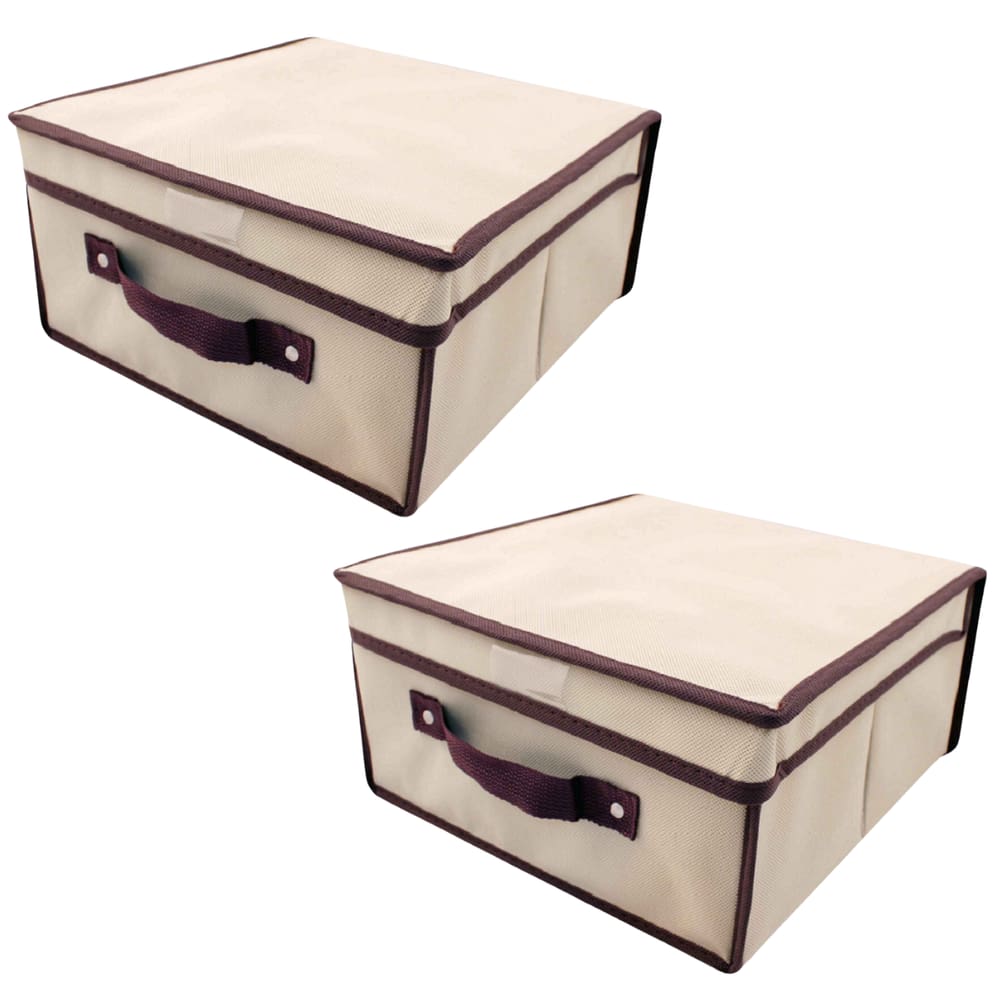 Caixa Organizadora Rígida Casita Com Tampa 28X30x15cm 2Un