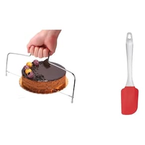Cortador Nivelador Bolos + Espátula Raspa Sobras Silicone