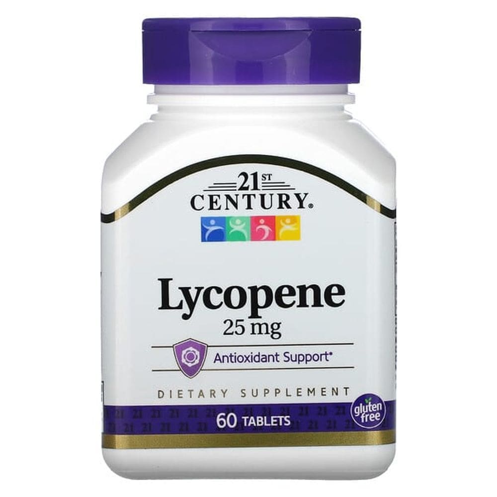 Licopeno, 25 mg, 60 Comprimidos - 21 Century