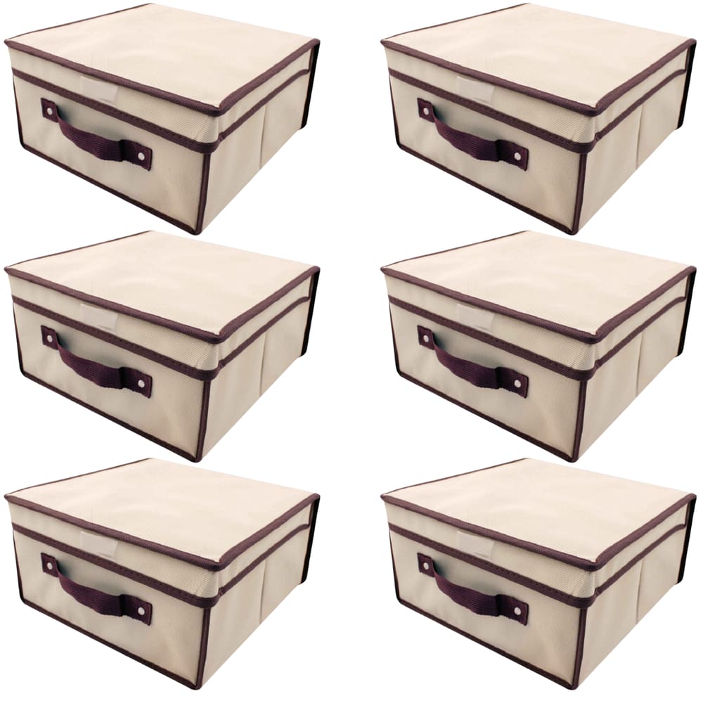 Caixa Organizadora Rígida Casita Com Tampa 28X30x15cm 6Un