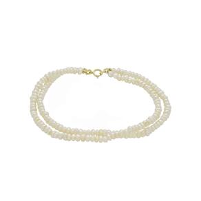 Pulseira De Perolas Naturais Legitimas Dois Fios Fecho Mola