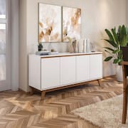 Aparador Kappesberg 4 Portas Branco 156cm