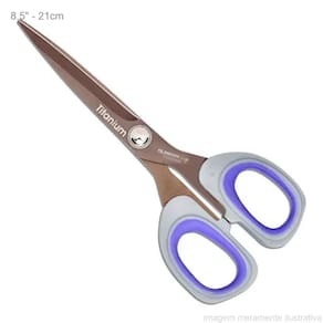 Tesoura Manual Profissional Titanium 8,5 Polegadas, 21 Cm - Art Mak