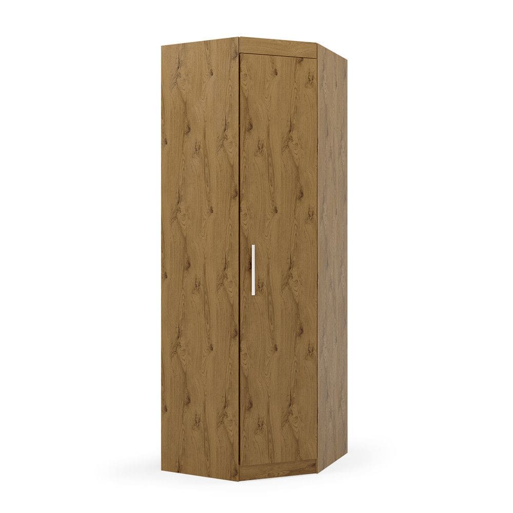 Guarda Roupa de Canto Genova 1 Porta Ipê Nobre Batrol