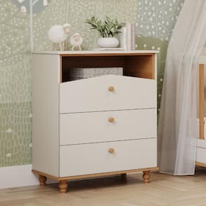 Cômoda Bebê 3 Gavetas Casinha Dengo Permobili