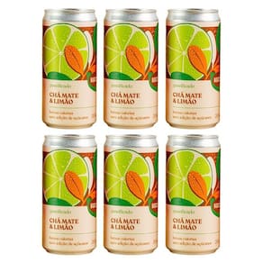 Kit 6X: Chá Mate Com Limão Gaseificado Brazô 269Ml