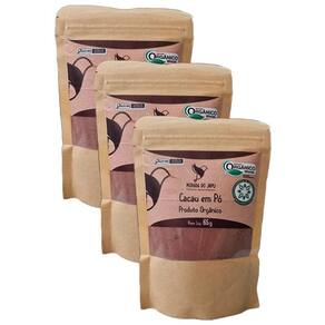 Kit 3X: Cacau Em Pó Orgânico Morada Do Japu 65G