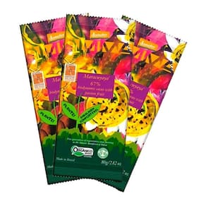 Kit 3X: Chocolate Maracuyayá 67% Cacau Maracujá Orgânico