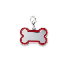 Chaveiro De Identificação Pet Formato De Osso De Luxo