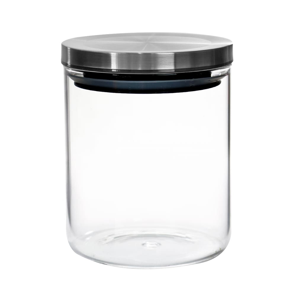 Porta Mantimentos Com Tampa de Metal e Silicone 610ml