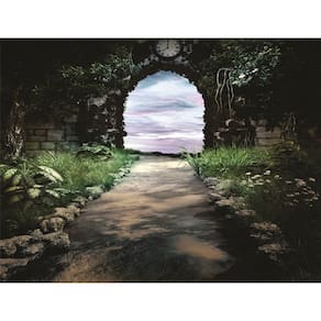 Fundo Fotográfico Em Tecido Muro Arvores 2,60X1,50