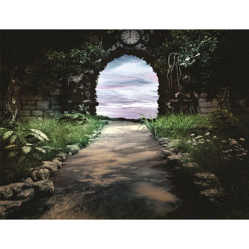 Fundo Fotográfico Em Tecido Muro Arvores 2,80X1,50