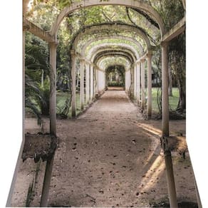 Fundo Fotográfico Em Tecido Newborn Jardin Botanico 1,50X2,20
