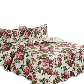 Colcha Cobre Leito King Estampada Dupla Face Luxo Malta 04