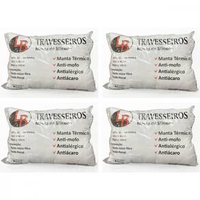 Kit 4 Travesseiros Manta de Silicone 45x65 LB
