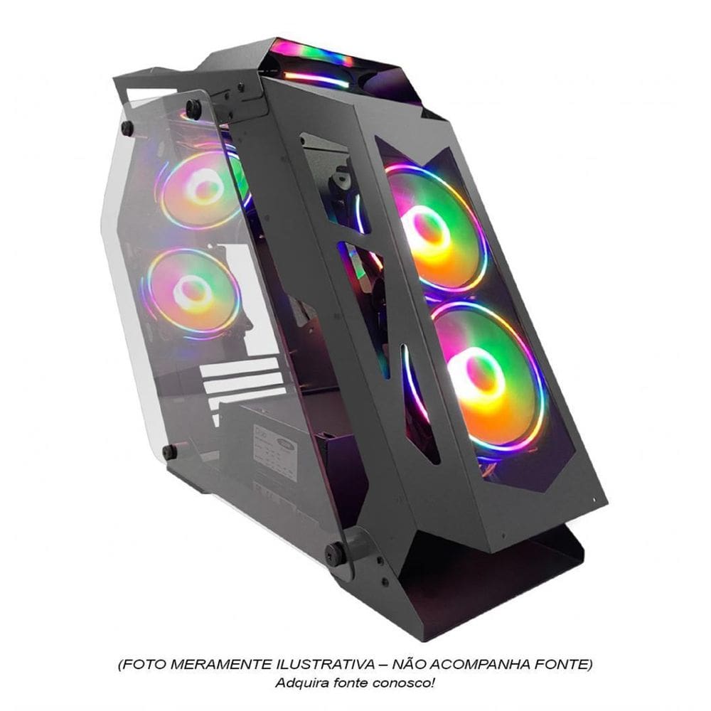 Gabinete Gamer M-Atx Htlk6S23R6 Com 06 Fans S/ Fonte
