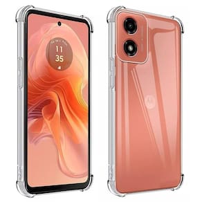 Capa Em Gel Air Cushion Para Moto G04 - Transparente