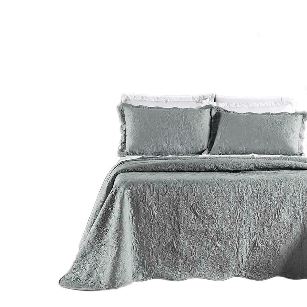 Kit Cobre Leito Colcha Adventure Casal Dupla Face - Cáqui