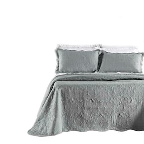 Kit Cobre Leito Colcha Adventure Casal Dupla Face - Cáqui