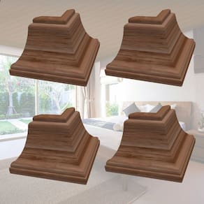 Kit 5 Caixas com 60 Peças Cantoneira Externa Pvc 25x25mm com Engate Rápido Permatti Imbuia