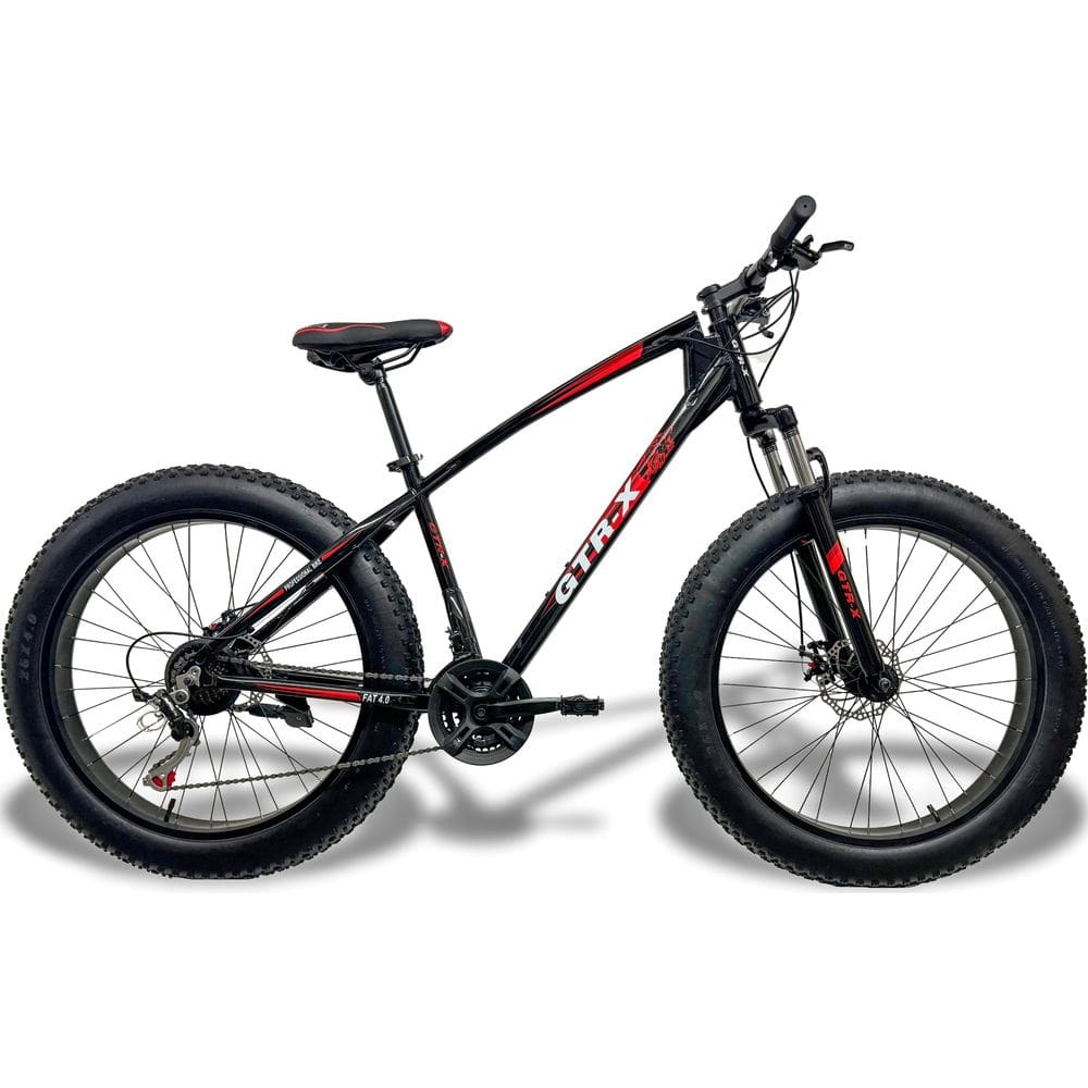 Bicicleta Fat Bike Gtr-x Aro 26 Freios Disco Alumínio Shimano Quadro 17 Preto