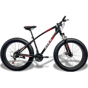 Bicicleta Fat Bike Gtr-x Aro 26 Freios Disco Alumínio Shimano Quadro 17 Preto