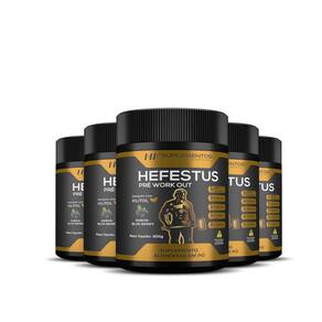 5X Hefestus Pre Treino Hf Suplementos Blueberry