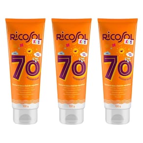 Kit 3 und Ricosol Protetor Solar Kids FPS 70 - 100 G