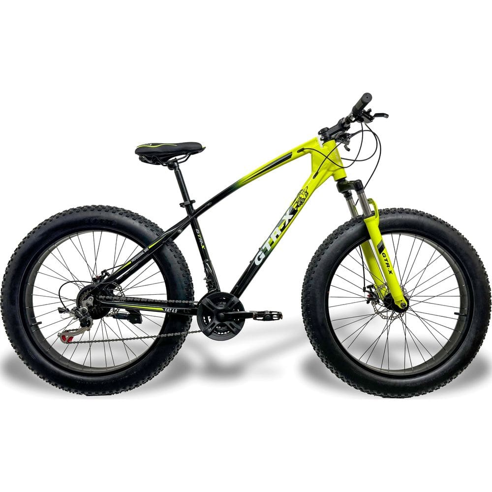 Bicicleta Fat Bike Gtr-x Aro 26 Freios Disco Alumínio Shimano Quadro 17 Amarelo/Preto