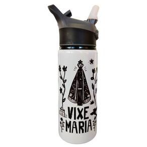Garrafa Squeeze 600ml Nossa Senhora Aparecida Xilogravura