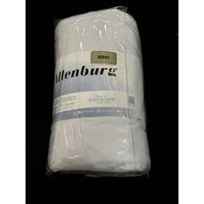 Lencol King C/ Elastico Malha 100% Algodao Basica - Branco