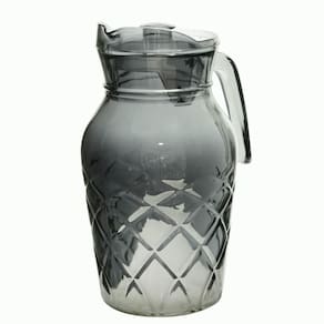 Jarra De Vidro Artemis Cinza 1,7 Litros Com Tampa