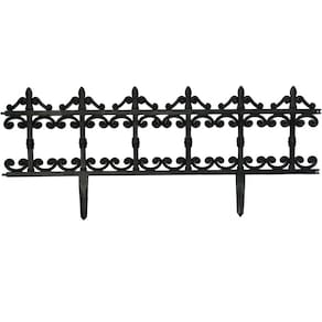 Cerquinha Plástica com Encaixe (90X38cm) Preta TOP GARDEN