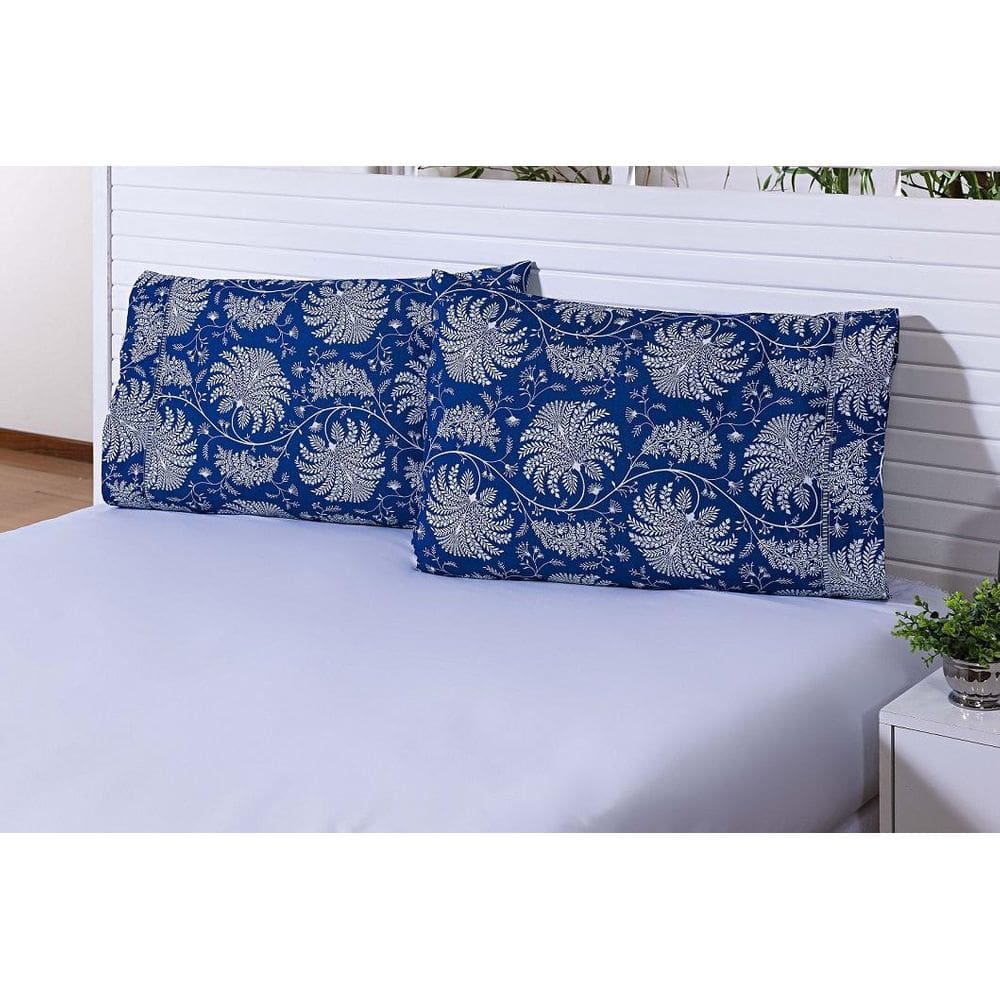 Jogo Lençol Solteiro 2 Peças 180 Fios Mandala Barrado