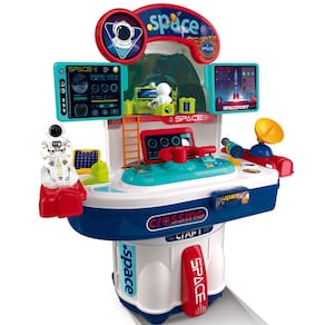 Bancada Infantil Foguete Espacial Luz Som Craft Replay Kids