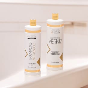 Kit Escova de Verniz - Shampoo e Alisamento