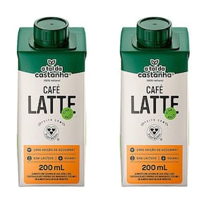 Kit 2X: Bebida Vegetal Café Latte A Tal Da Castanha E 3