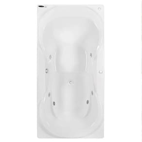 Banheira de Hidromassagem Due Gran Luxo 170x90x50cm - P4 - 110v - com Aquecedor e Cromoterapia Branco