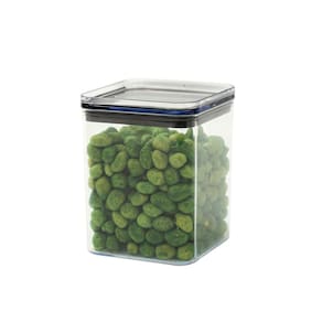 Pote de acrílico 870ml com tampa hermético quadrado - Tüd