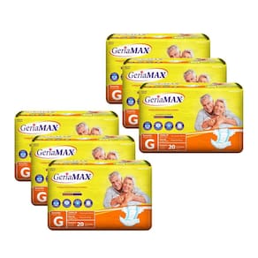 Kit 3 Fraldas Geríatrica Geriamax G com 20un Embalagem Econômica