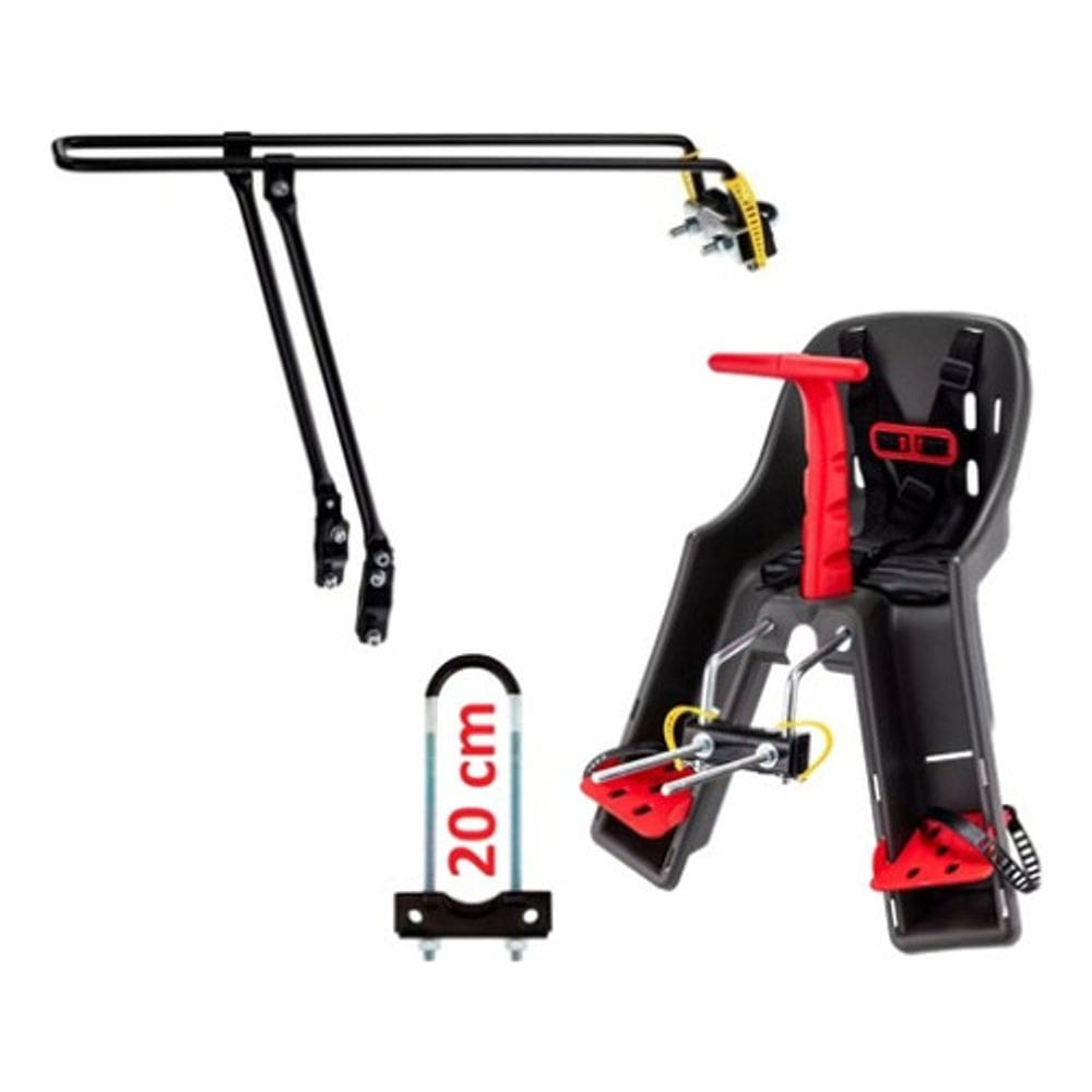 Kalf - Kit Bagageiro Flex + Cadeirinha Fun Traseiro Aro 26/29 Kalf