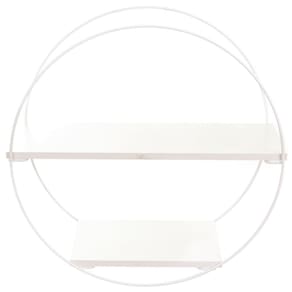 Prateleira Decorativa Geometrica Circular Branco