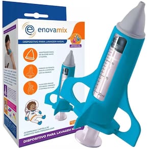 Dispositivo Para Lavagem Nasal Infantil Seringa De 20Ml Azul