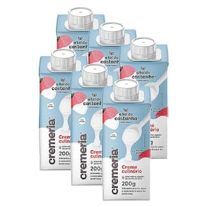 Kit 6X: Creme Culinário Vegetal Cremeria A Tal Da Castanha