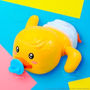 Patinho Nadador À Corda Brinquedo Bebê Interativo Divertido Brincar Na Água Nada De Verdade Banho Brinq