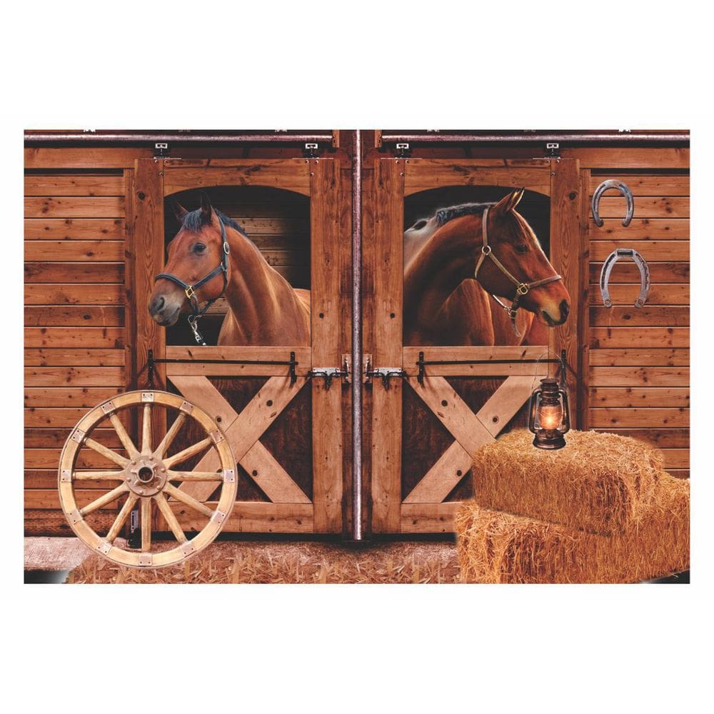 Fundo Fotográfico Em Tecido Cavalos 1,50X2,20